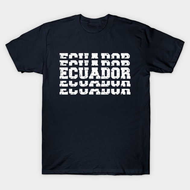 Ecuador Stacked Vintage T-Shirt by silentboy